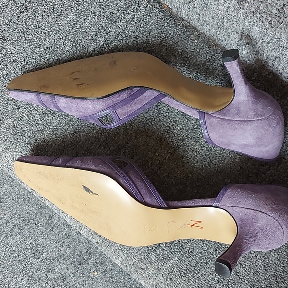 Purple Suede pumps - Picture 7 of 9